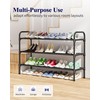 Kitsure Extra-Long Shoe Rack for Closet, Shoe Organizer for Front