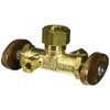 Brasscraft CR1900DVX R CR1900DVXR Shut-Off Stop-Compression Inlet Rough Brass Dual