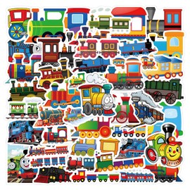 Train Stickers 60 Pack Laptop Stickers,Train Vinyl Waterproof Stickers for Water Bottles Skateboard Scrapbook Bike Computer,Phone,-Graffiti Stickers Pack for Teens Girls Kids Adults