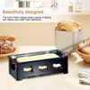 Cheese Raclette, Portable Foldable Non-Stick Cheese Rotaster Baking Tray Candlelight