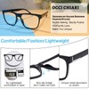 OCCI CHIARI Large Frame Reading Glasses 2.75x Light Weight Readers