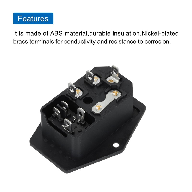 MECCANIXITY Power Switch 10A 250V AC Rocker Switch 3 Pin