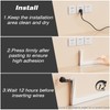 39" Flexible Cord Hider Wall for Mounted TV Single Wire，Side