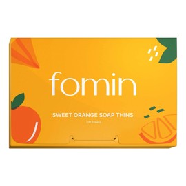 FOMIN - Paper Soap Sheets for Hand Washing - (100 Sheets) Orange Portable Travel Soap Sheets, Dissolvable Camping Mini Soap, Portable Hand Soap sheet
