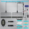20Pods Metal Pure White LED Rock Lights Kit with Switch