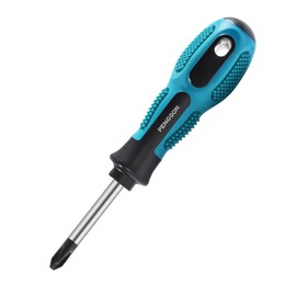 Skweawert PH2 6mm Magnetic Phillips Screwdriver Cross Head Screwdriver With 38mm/1.5" Cr-V Round Shaft Non Slip Comfortable Handle