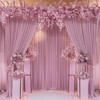 Dusty Pink Backdrop Curtain for Parties Wedding Wrinkle Free Pink