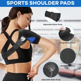 KOQAIIZ Schulterbandage für Frauen, Schulterbandage Neopren Schulter Unterstützung Bandage Verstellbare Schulter Unterstützung Bandage Schulterstütze Arthritische