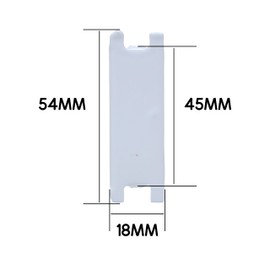 Metal Consumer Unit Blanks, White, Steel, Universal Fit, Single Module (4)