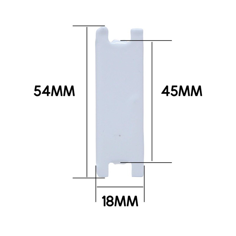 Metal Consumer Unit Blanks, White, Steel, Universal Fit, Single Module