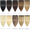 Clip in Hair Extensions REMY Human Hair 8Pcs 18 Clips