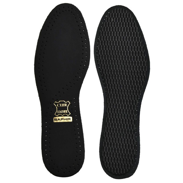SAPHIR Black Leather on Charcoal Insoles (11 (45 EUR))