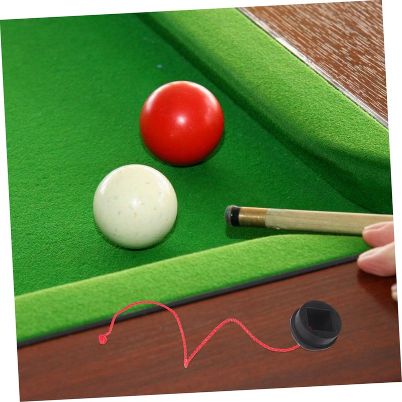 GRIRIW 2pcs Non Slip Snooker Cue Chalk Holder Durable Rubber
