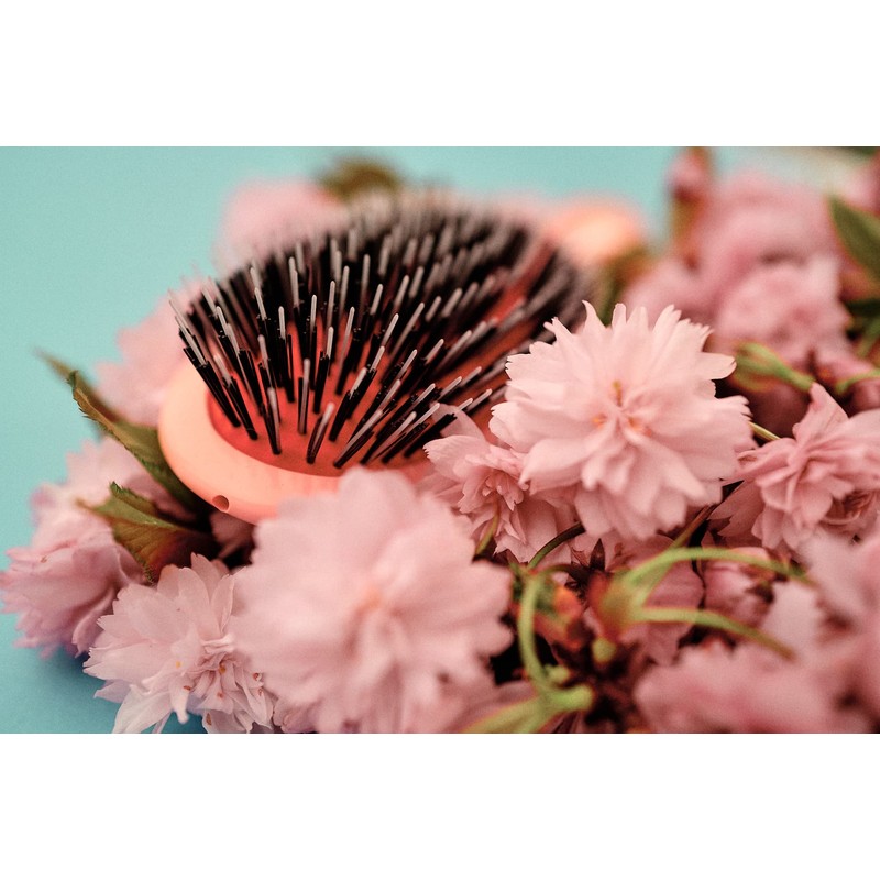 Mason Pearson BN4 Boar Bristle Nylon Tufts Hairbrush, Pink