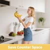 CINKSY Self Adhesive Banana Hook Hanger Foldable Under Cabinet Banana
