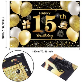 IMISI 15th Birthday Banner & Decorations for Party