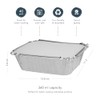 Q-Sharp Pack 0f 40 Medium Aluminium Foil Batch Cooking Containers