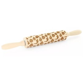 Rosh Hashanah Rolling Pin, Shofar, Apples & Honey Design