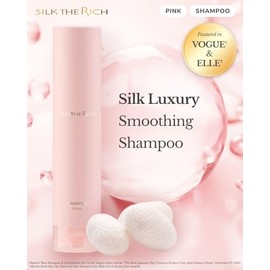 SILK THE RICH Champú hidratante y reparador del cuero cabelludo para mujeres y hombres, para cabello dañado, sin parabenos, sin sulfatos (Unveil Rose 