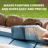 Mister Rui 3-Pack 2 Inch Angled Paint Brushes, Short Handle