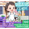 Smile of Trash Compostable Kitchen Food Scraps Bag (Pack of