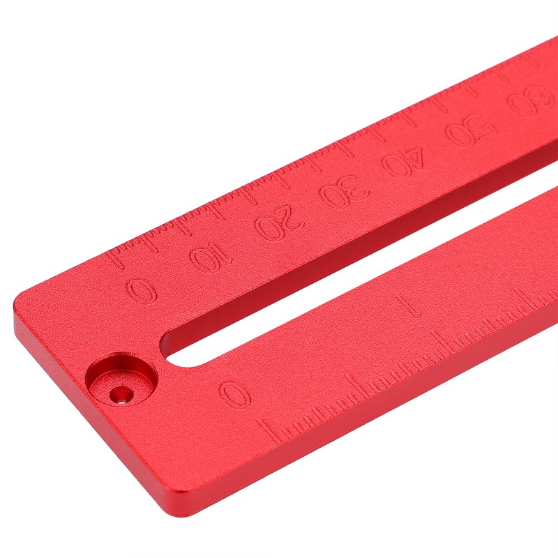 Woodworking T Square Ruler Aluminum Alloy Adjustable Angle Scriber Carpentry