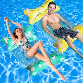 Swimming Hammock Pool Hammock Pool Adults, Air Mattress Pool 4 in 1 Inflatable Water Hammock Swimming Bed Portable Air Mattress Pool, Inflatable Swimming Bed Water Hammock