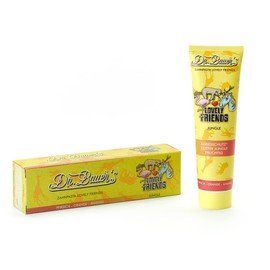 Dr. Bauer's Lovely Friends Jungle Toothpaste with Glitter Motifs, Many Great Flavours, Toothpaste for Children and Adults, Sustainable Packaging, 90 ml per Tube