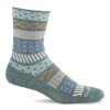 Sockwell Women's Fairisle Pop Crew Sock, Juniper - M/L