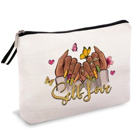 OUZ Real Estate Cosmetic MakeUp Bag Gift For Realtor Sell Makeup Zipper Pouch Bag For House Seller, Gift Funny Cosmetics Pouch Travel Bags (Sell Love)