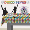 Beistle Disco Tablecover, 54” x 108” – Plastic Table Cloth,