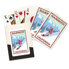 Lantern Press Mammoth, California, Downhill Snowboarder (52 Playing Cards, Poker Size Card Deck with Jokers)