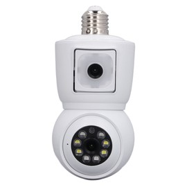 Dual Lens Security Camera 360 Degree Panoramic WiFi Indoor Surveillance Camera with Night Vision 2 Way Talk 220V