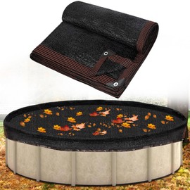 33ft Leaf Net Pool Covers for Above Ground Pool - 33 Feet Winter Cover Mesh Cover，33ft Mesh Swimming Pool Cover ，Pool Safety Net Fits 30FT Above Ground Pools, Cover Size: 34.5 X 34.5 Ft（Square）