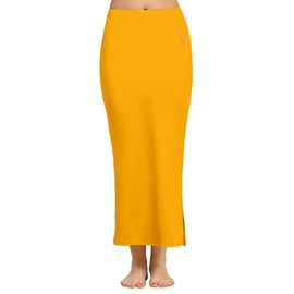TRENDMALLS Women cotton Blend Saree straight Shapewear Petticoat for Women, Cotton Blended Orange