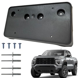 KYYET Front Bumper License Plate Frame Bracket Tag Holder Fits for 2023 2024 2025 2026 GMC Canyon Replace 84779365
