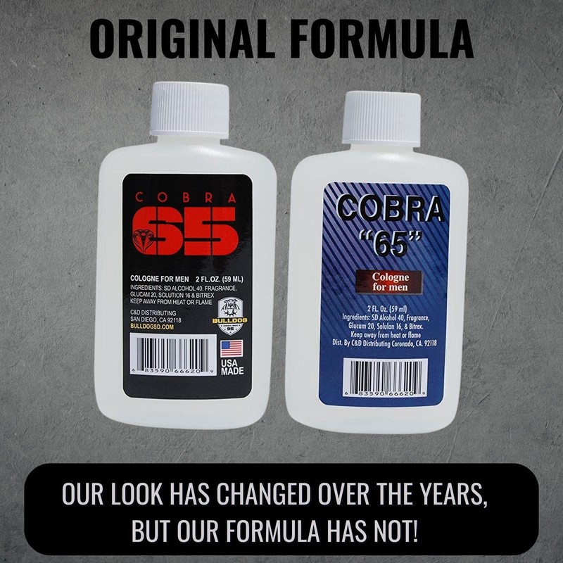 Bulldog Original Cobra 65 Cologne- Long Lasting and Powerful -