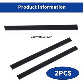 2 Pcs Replacement Rubber Lips for Karcher Window Vac Blades, Professional Window Squeegee Stainless Wiper RubberReplacement Blades Professional Window Squeegee Rubber ReplacementBlades Accessories