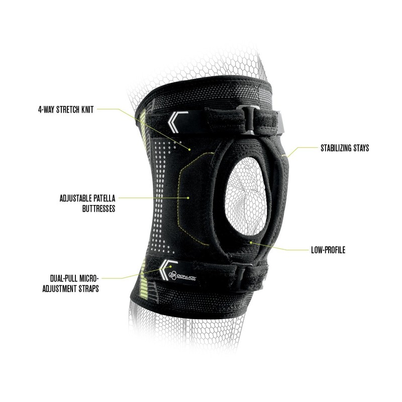 Dual-Pull Patella Stabilizer, Slime Green, L