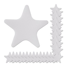 Relaxdays Non-Slip Stickers, Set of 30, Bath Stickers, Starfish, Non-Slip Shower Pads, Plastic, Transparent