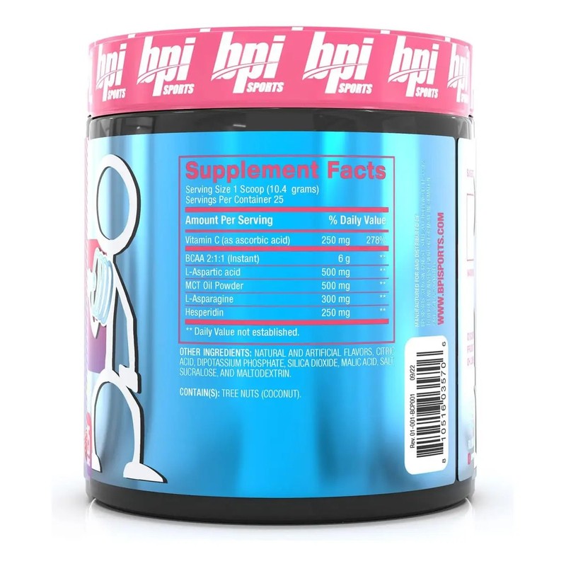 BCAA PUMP Polvo BPI Sports Sabor Candy Land 267g 25