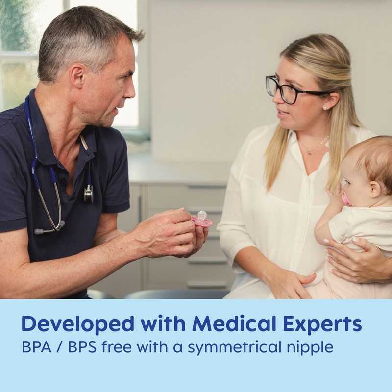 MAM Original Matte Baby Pacifiers, Binky for Girls 0-6 Months,