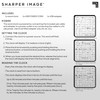 Sharper Image LED Word Digital Clock, 7.75", Black Finish, Light-Up