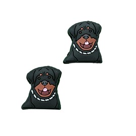 Rottweiler Puppy Dog Shoe Charm Set