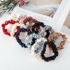 Qianyu 12 Stück Haargummis Elastische Weiche Seide dünne Haarbänder Scrunchie