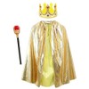 Ricjurzzty Kids King Costume Set for Boys & Girls, King
