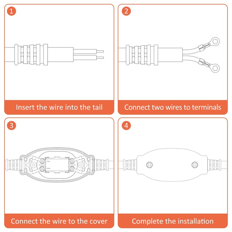 sourcing map Waterproof Appliance Switch, AC 250V 3A ON/Off Inline