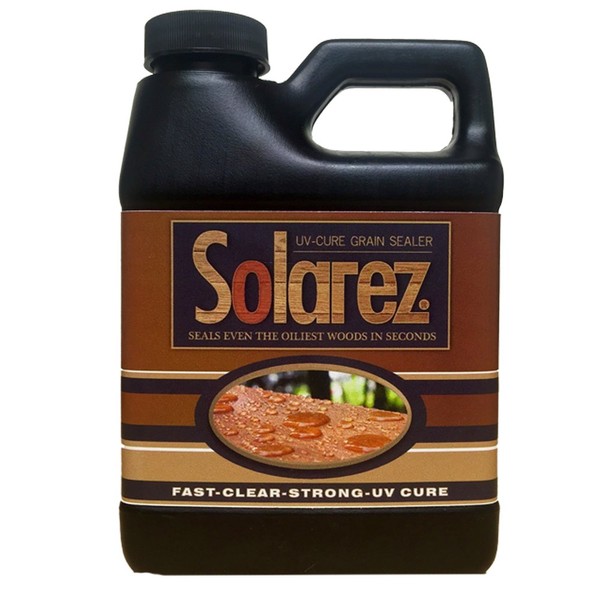 Solarez UV Cure Grain Filler & Sealer (Pint) ~ Cures 3-5 Min in Summer Sunlight! Eco-Friendly, Perfect Sanding ~ Fine Furniture, Guitar Luthiers, Pool cues, DIY Woodworking & No Dangerous Fumes!