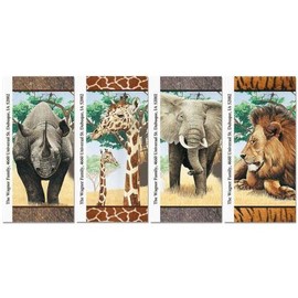Trip to Africa Oversized Return Address Labels- Set of 60 Large Self-Adhesive, Flat-Sheet Labels, by Colorful Images