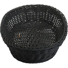 Westmark 02010719101 Large Multi-Purpose Basket Suitable for Hotel and Catering Oval Approx. 32 x 23 x 7 cm Synthetic Fibre Saleen Edition Black